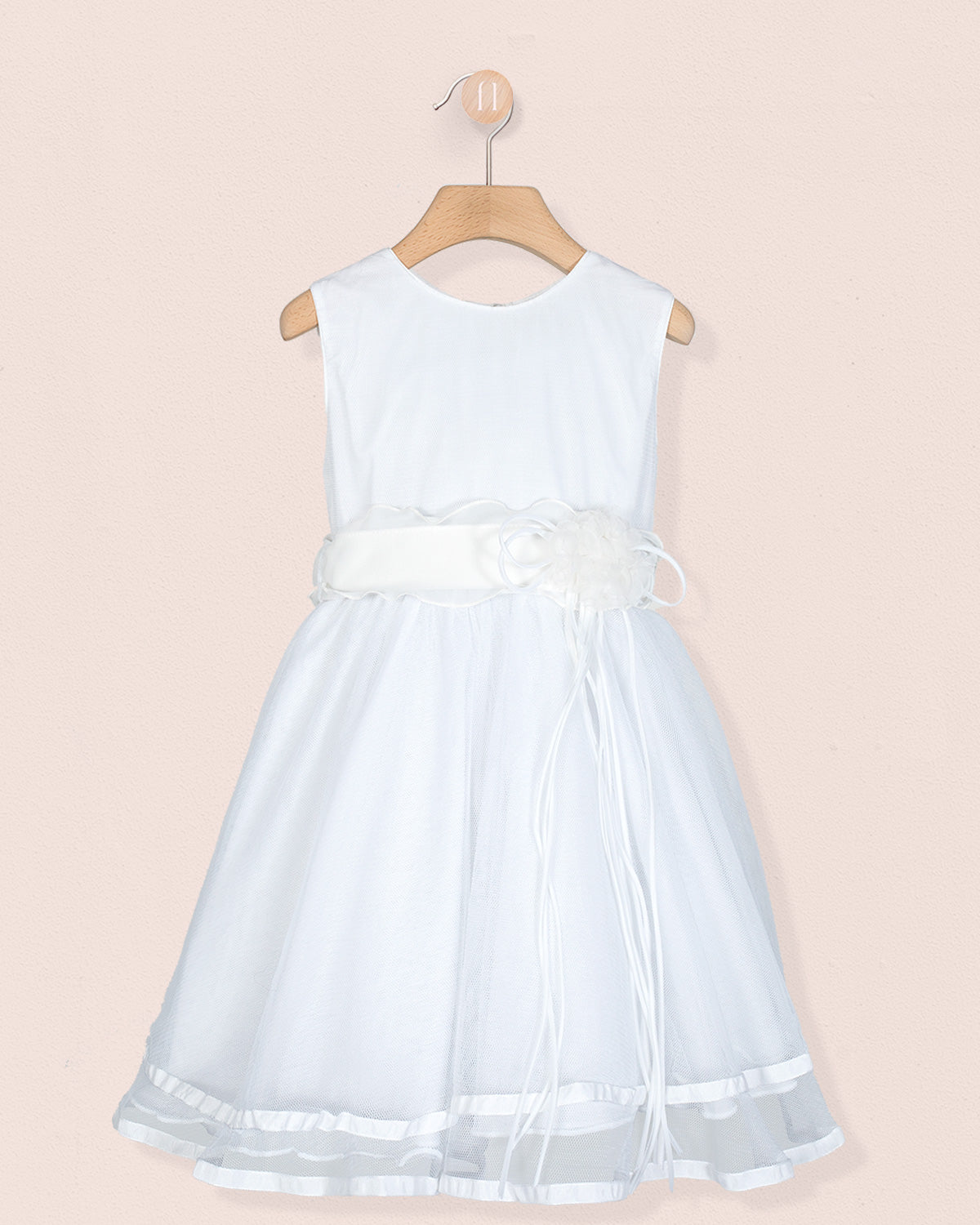 Roxanne White Tulle Dress - Dress