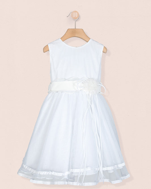 Roxanne White Tulle Dress - Dress