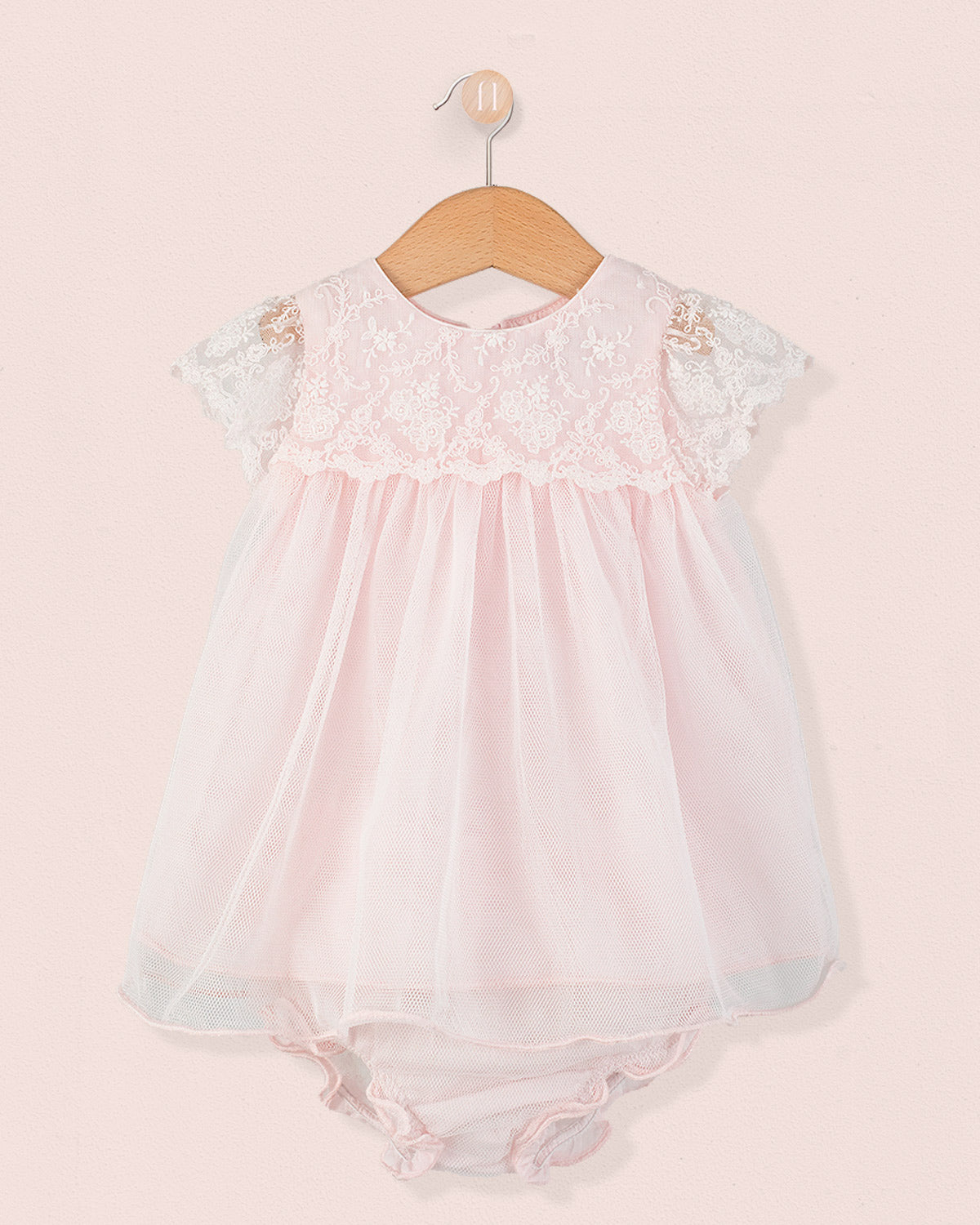 Provence Lace Dress and Diaper Cover - Baby Dress