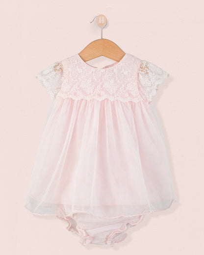 Provence Lace Dress and Diaper Cover - Baby Dress