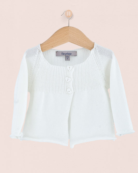 Valentine White Cardigan - Cardigan