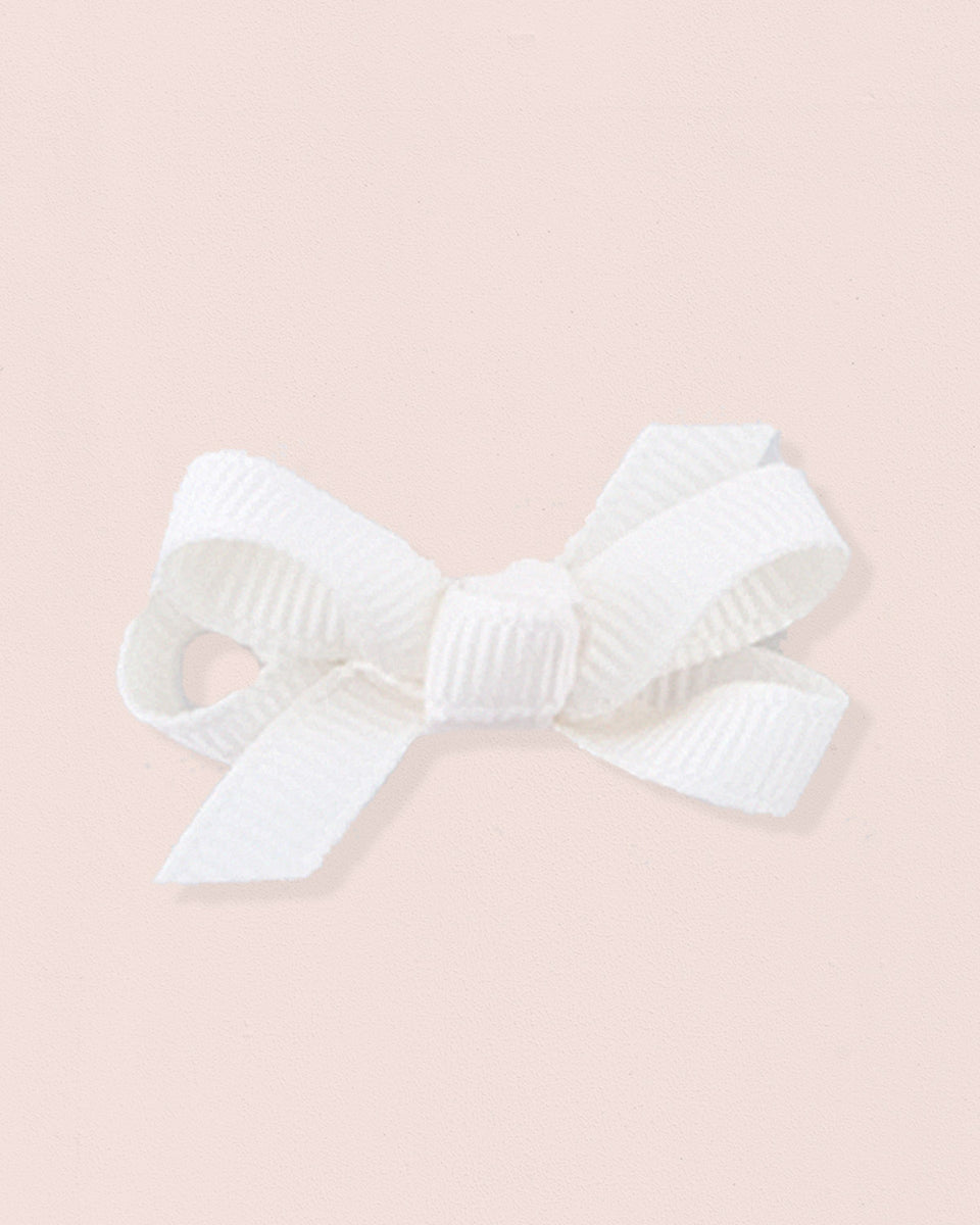 Baby Hairbow 2.5cm Cream Grain