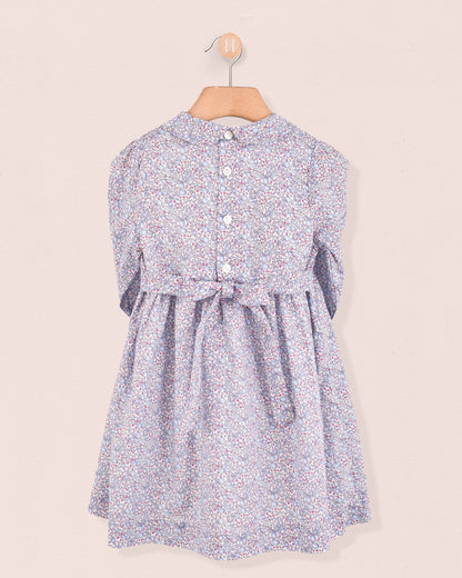 Violetta Liberty Eloise Blue Dress - Smocked Dress
