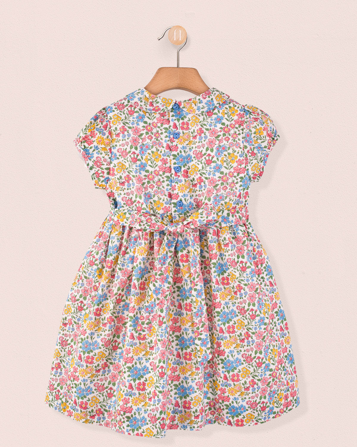 Violette Liberty Annabella Coral - Smocked Dress