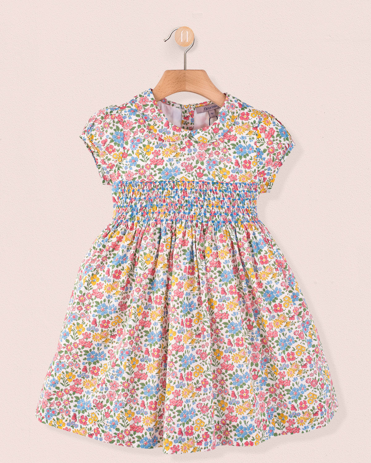 Violette Liberty Annabella Coral - Smocked Dress