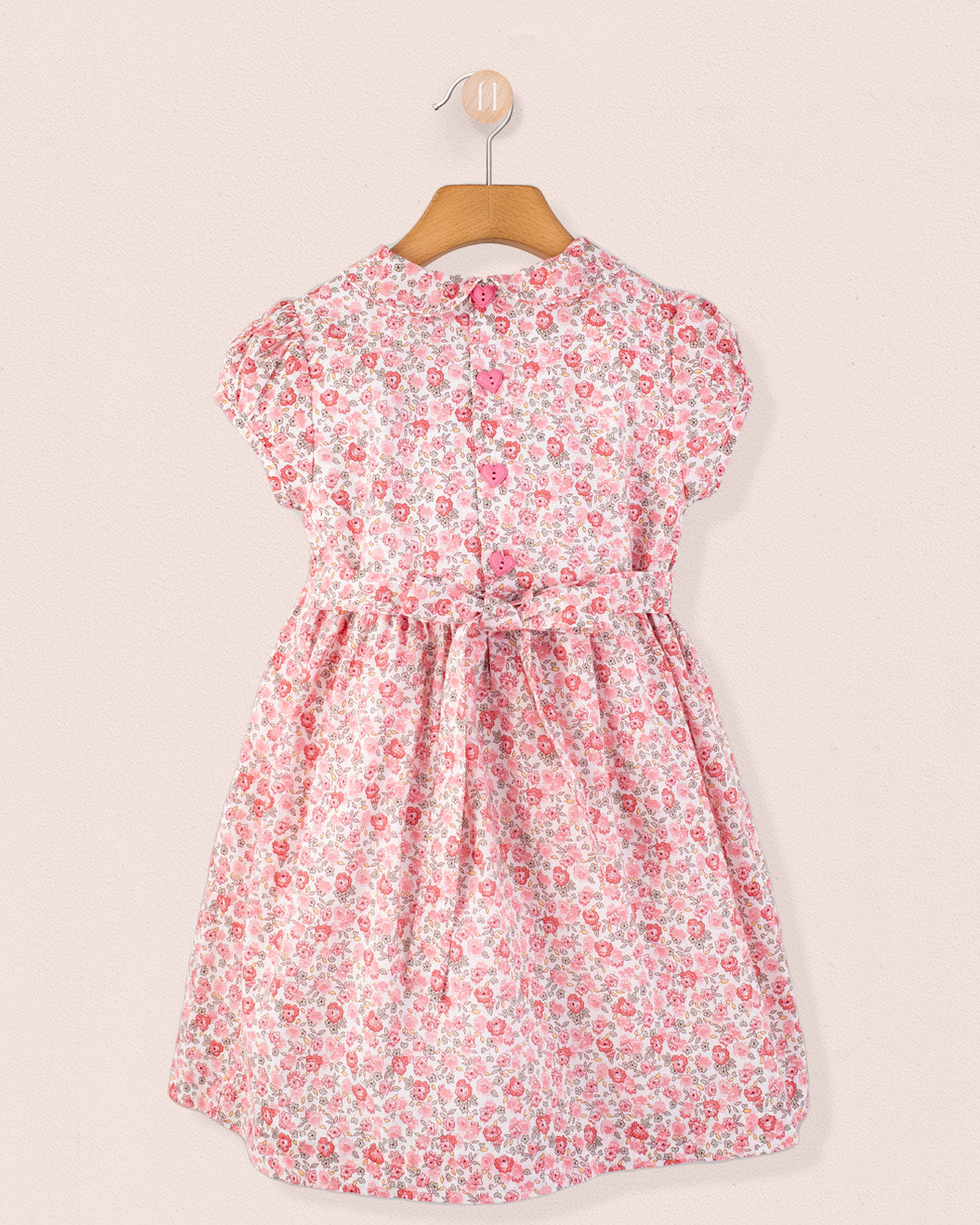 Violette French Blossom Pink - Smocked Dress