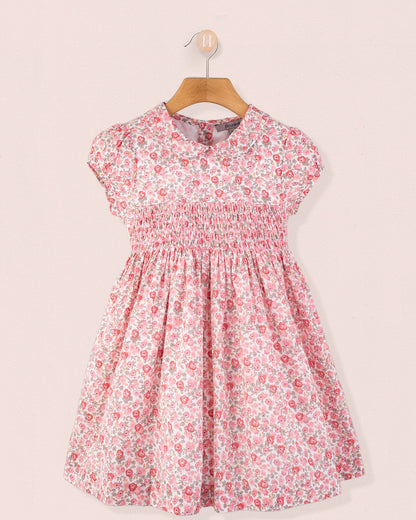 Violette French Blossom Pink - Smocked Dress