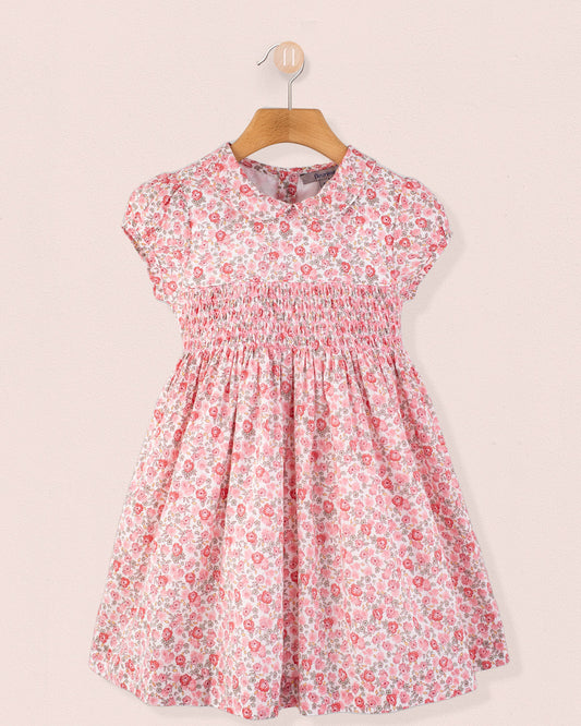Violette French Blossom Pink - Smocked Dress