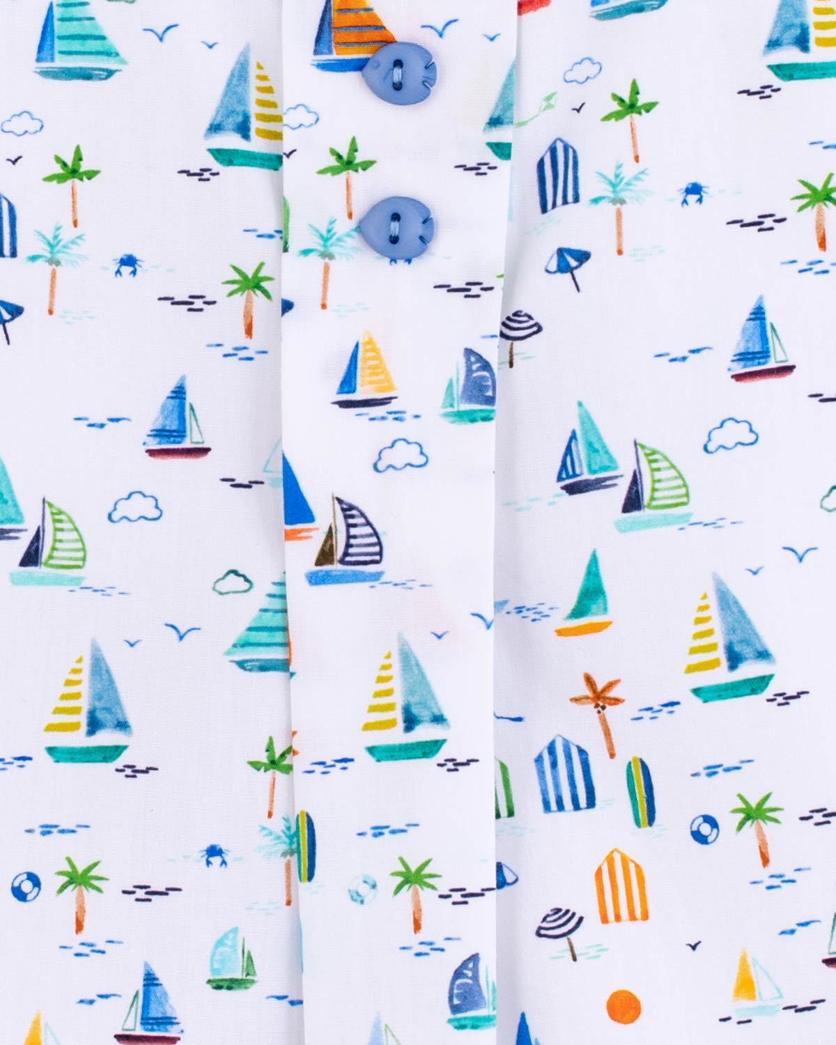 William Veneto Blue Boats Romper - Romper