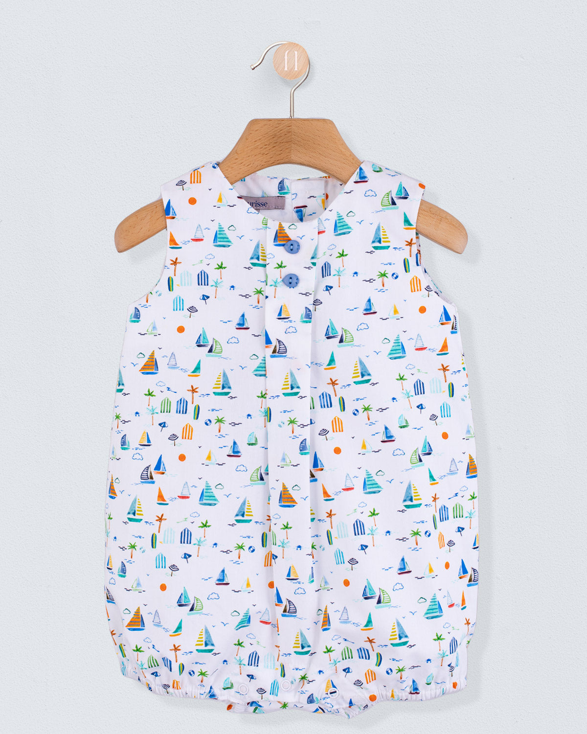 William Veneto Blue Boats Romper - Romper