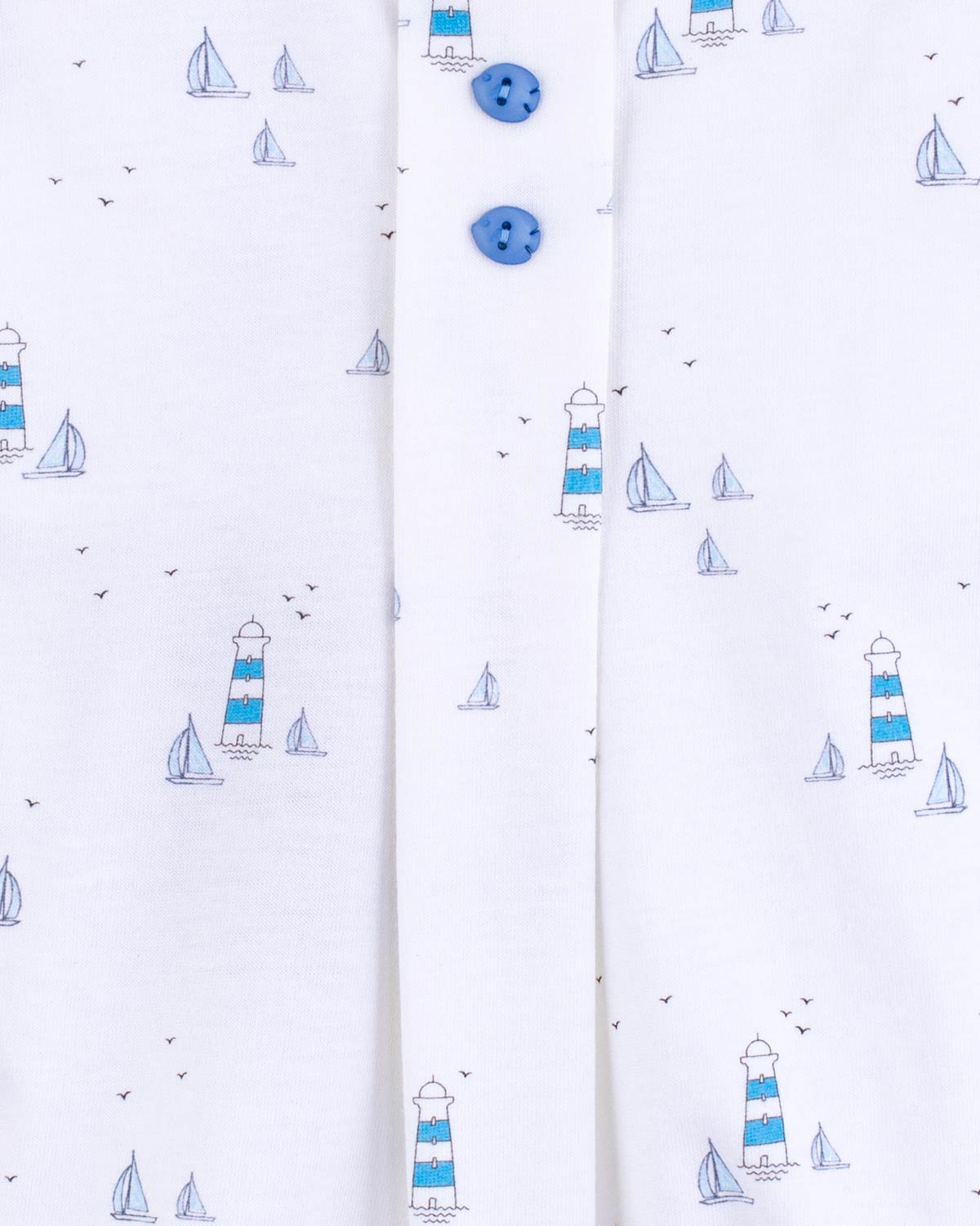 Cuff Short Royal Blue Jersey Lighthouse - Pant