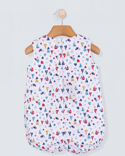 William Colorful Sailboats Romper - Romper