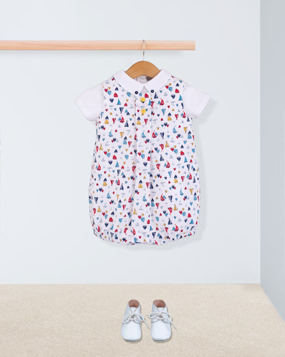 William Colorful Sailboats Romper - Romper