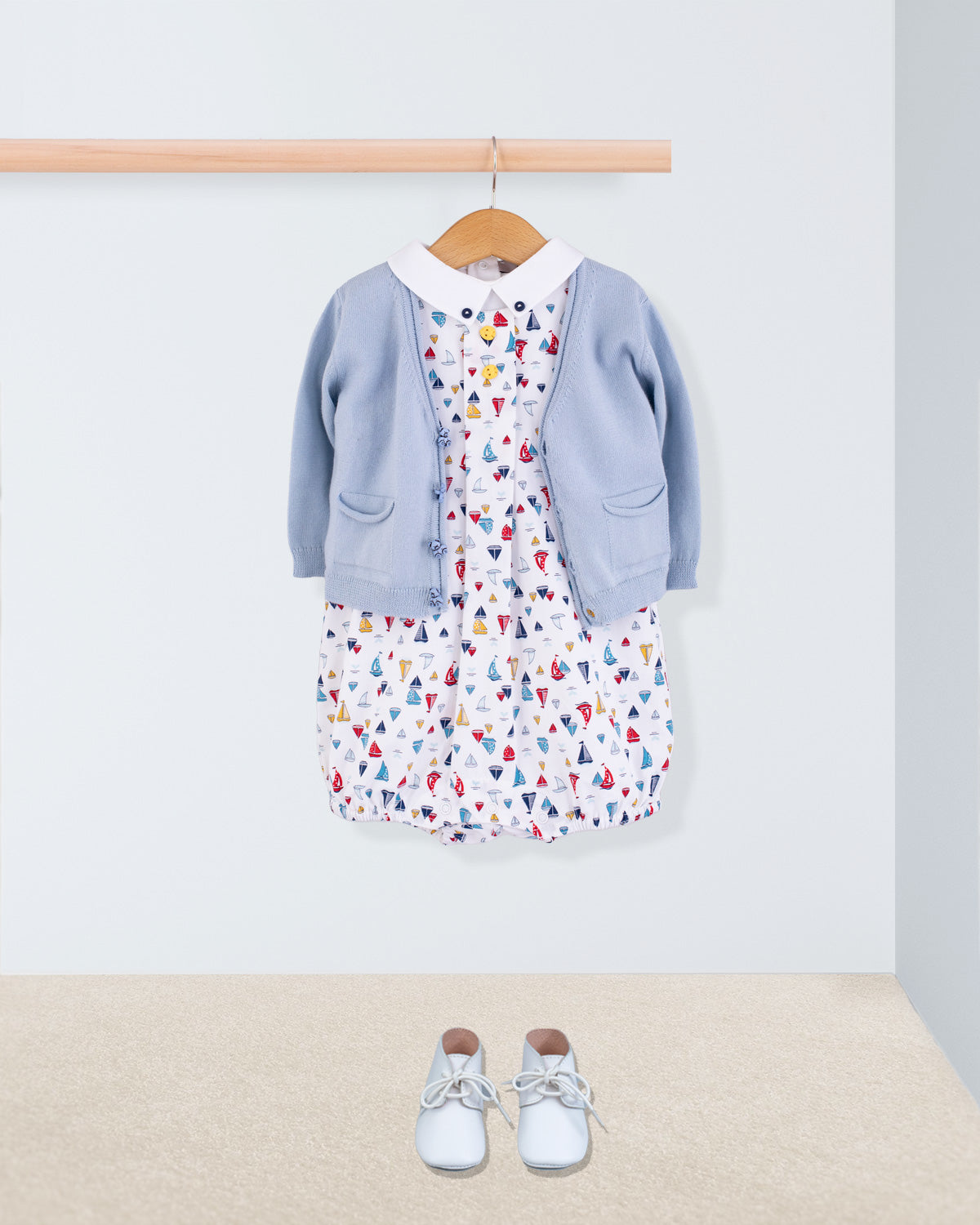 William Colorful Sailboats Romper - Romper