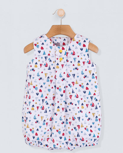 William Colorful Sailboats Romper - Romper
