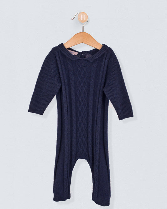 Winston Navy Cashmere Knit - Romper
